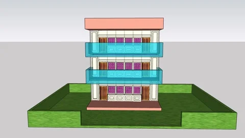 Modern Stylist Building Vídeos de archivo 344806675