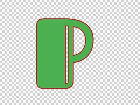 Modern Stylized 3D Letter A Logo Icon Stock Illustration
