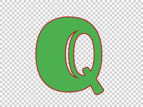 Modern Stylized 3D Letter A Logo Icon in Green and Red Stock Illustration