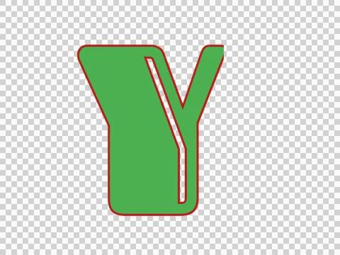Modern Stylized 3D Letter A Logo Icon Stock Illustration