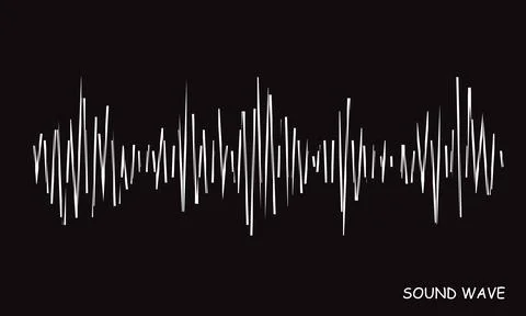 Modern stylized wave lines for design elements in concept of music, technology Illustrazione stock