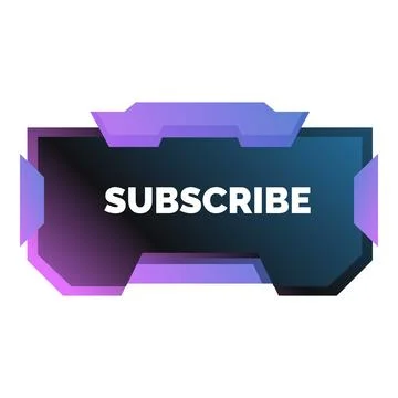 Modern subscribe button inviting viewers to follow online content Illustrazione stock