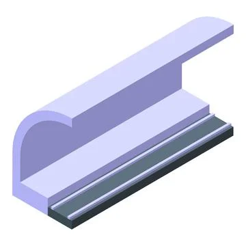 Modern subway station platform isometric illustration Stock Illustration