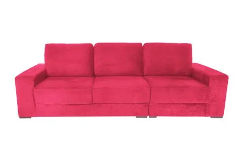 Modern  suede couch sofa  isolated Foto stock