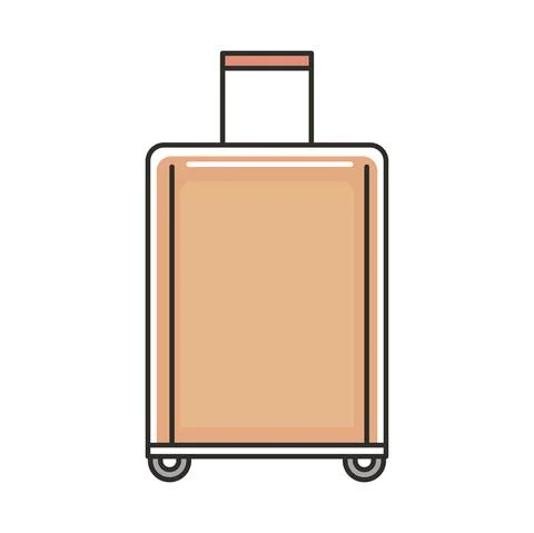 Modern suitcase icon Stock Illustration
