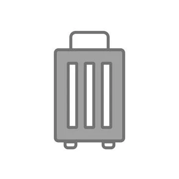 Modern suitcase. Luggage case. Vector. Stock Illustration
