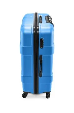 Modern suitcase on wheels Stock Photos