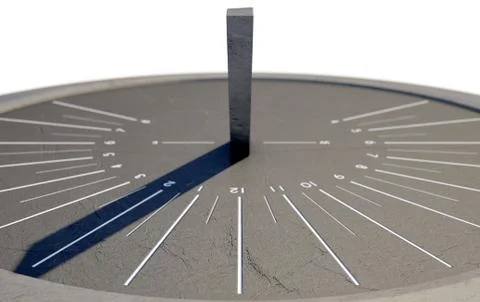 Modern Sundial Stock Illustration