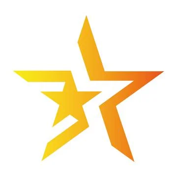 Modern Super Star logo vector design template Stock Illustration