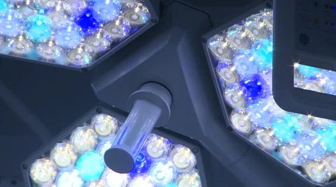 Modern Surgery LED Light On and Off Stock Footage 47717819