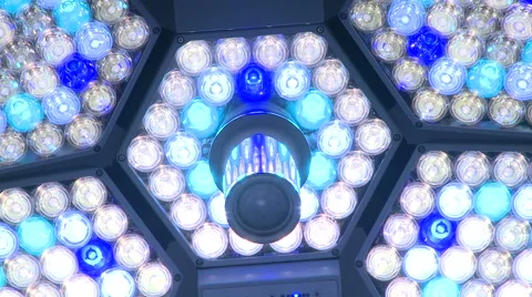 Modern Surgery LED Light On Off Stock Footage 47728609