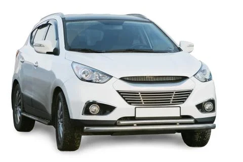 Modern suv it is isolated Stock Photos