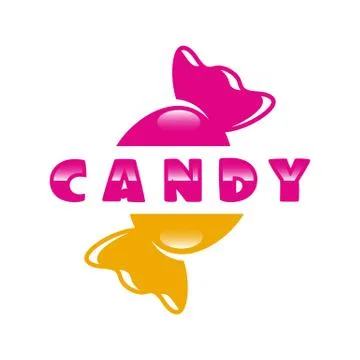 Modern sweets and candy logo. Vector illustration. Stock Illustration