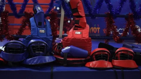 Modern sword fighting Stock Footage 102161107