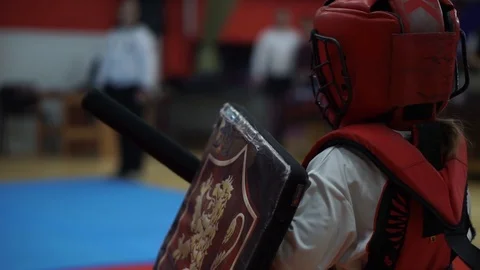 Modern sword fighting Stock Footage 102161146