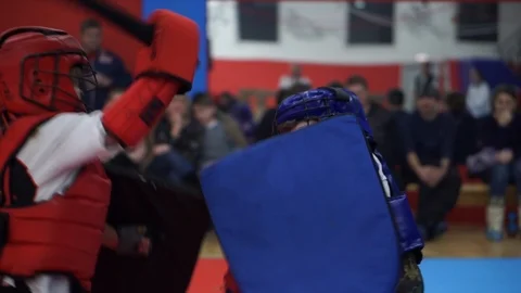 Modern sword fighting Stock Footage 102161196