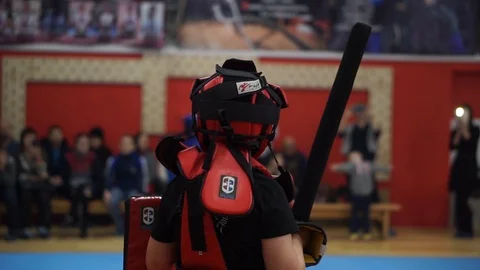 Modern sword fighting Stock Footage 102161402