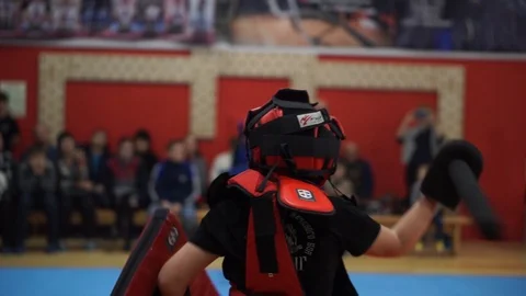 Modern sword fighting Stock Footage 102161435