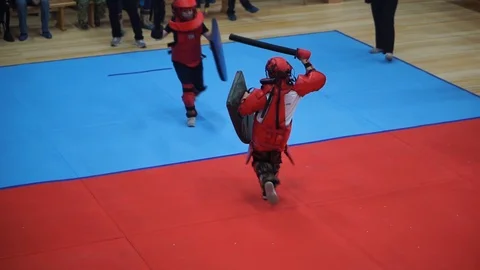 Modern sword fighting Stock Footage 102161461