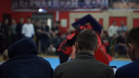 Modern sword fighting Stock Footage 102161596