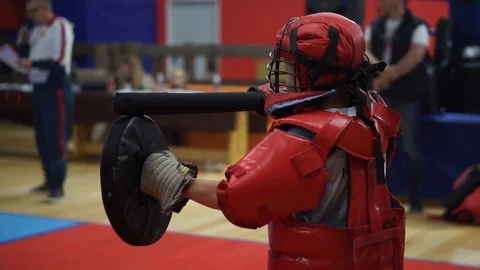 Modern sword fighting Stock Footage 102161726