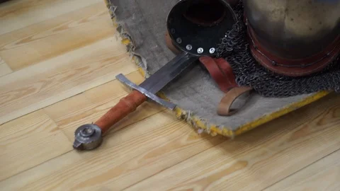 Modern sword fighting Stock Footage 102162044