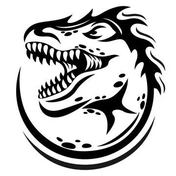 Modern T-Rex logo. Vector illustration. Stock Illustration
