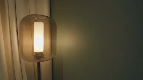 Modern Table Lamp with Elegant Design Stock Footage 328422103