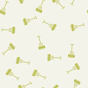 Modern table lamp glyph seamless pattern Stock Illustration