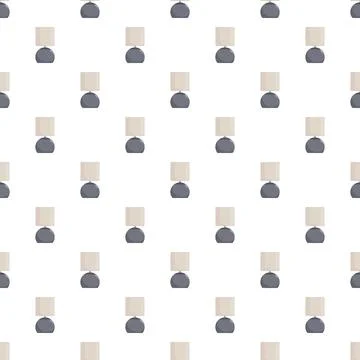 Modern table lamp pattern creating seamless background design イラスト素材