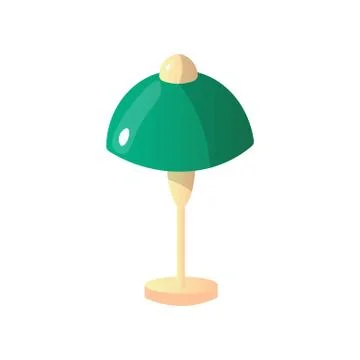 Modern table lamp simple concise form of a pleasant color. Stock Illustration