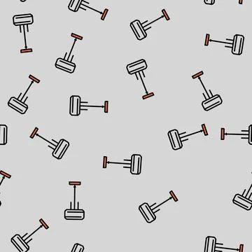 Modern table lamp vector seamless pattern Stock Illustration