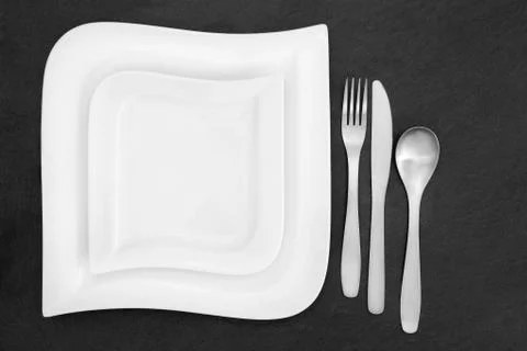 Modern Table Setting Stock Photos