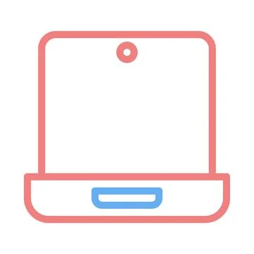Modern Tablet Device Interface Icon Design Vector Stock Illustration