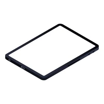 Modern tablet icon, isometric style Illustration