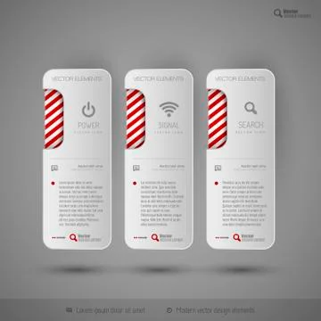 Modern tabs as design elements. Business symbols. イラスト素材