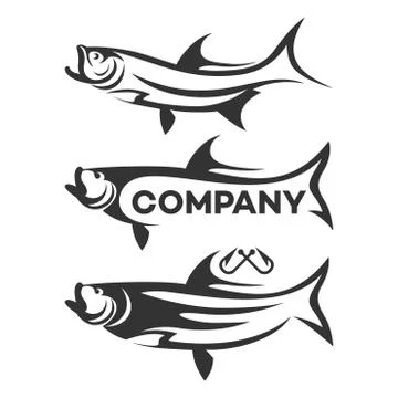 Modern Tarpon logo Stock Illustration