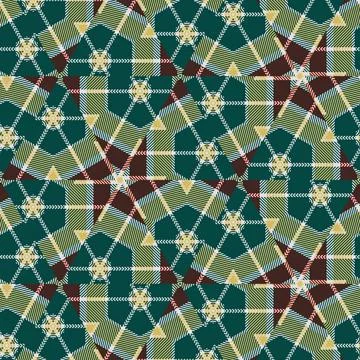Modern tartan plaid Scottish pattern. Stock Illustration