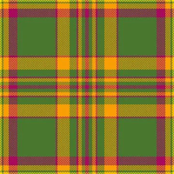Modern tartan textile vector, bright background seamless texture. Network f.. Stock Illustration