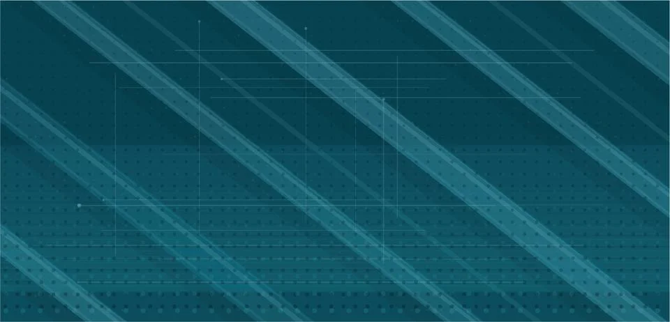 Modern teal blue abstract background with dynamic diagonal stripes and subt.. Stock Illustration