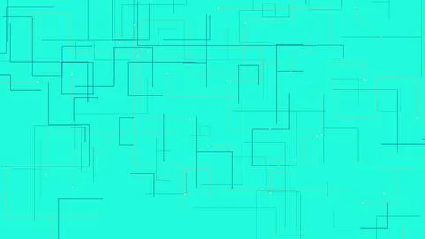 Modern teal digital background featuring an abstract network of thin lines .. Illustrazione stock