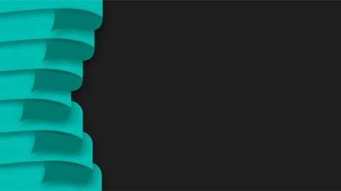 Modern Teal Wavy Abstract Design on Dark Background for Healthcare Awareness. Stock Illustration