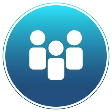 Modern Teamwork Icon: Vector icon of a group of three people in a circle イラスト素材