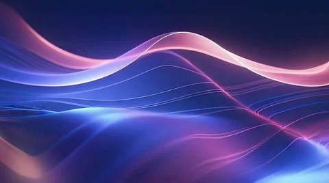 Modern Tech Abstract Background Modern Tech Abstract Background with Neon ... Foto stock