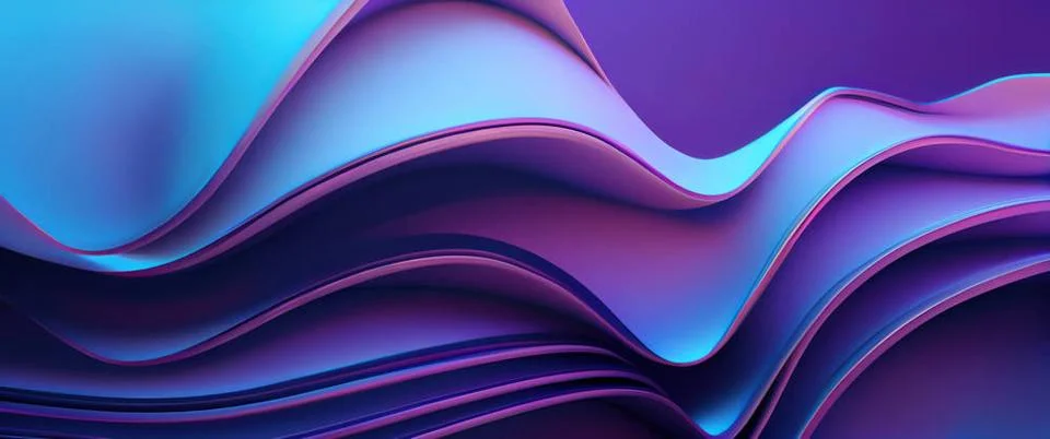 Modern Tech Background 3D Widescreen Background in Modern Tech Style with ... Stock Photos