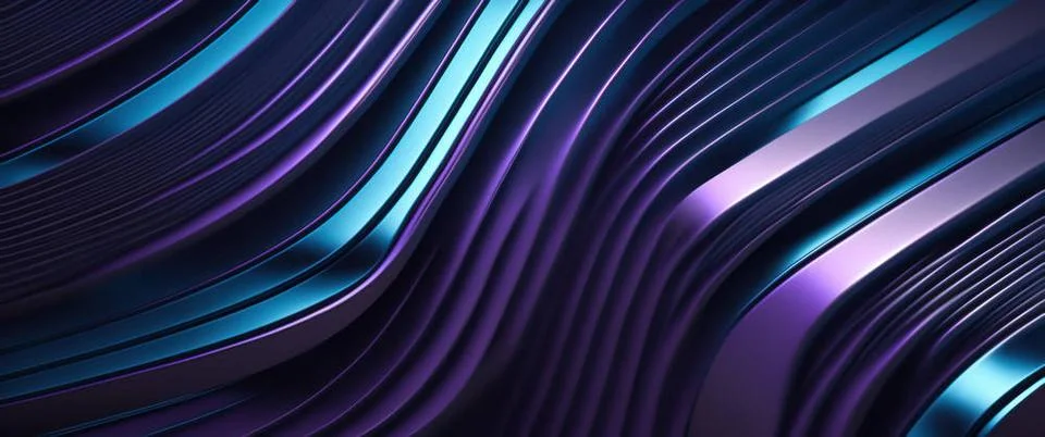 Modern Tech Background 3D Widescreen Background in Modern Tech Style with ... Stock Photos