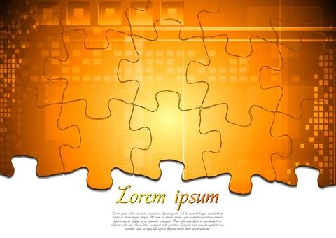 Modern tech background. Puzzle vector design eps 10 Modern tech background... Stockfoto's