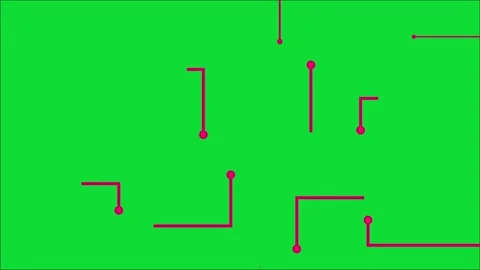 Modern Tech Circuit Line Grid Motion Loop Video Background 库存影片 345923261