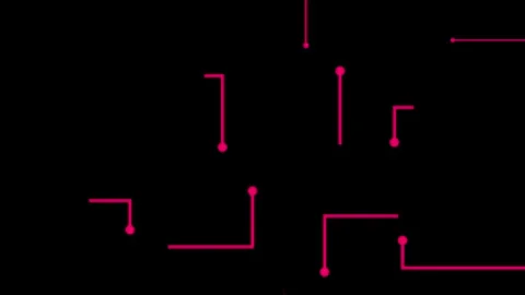 Modern Tech Circuit Line Grid Motion Loop Video Background 库存影片 345923271