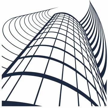 Modern Tech Grid Distortion Abstract Stock Illustration